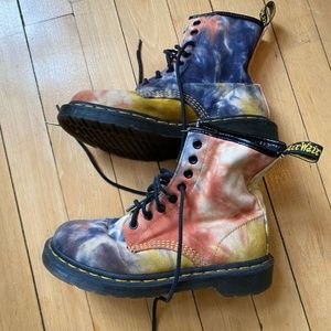 Rare Acid Tie-Dye Doc Marten Boots